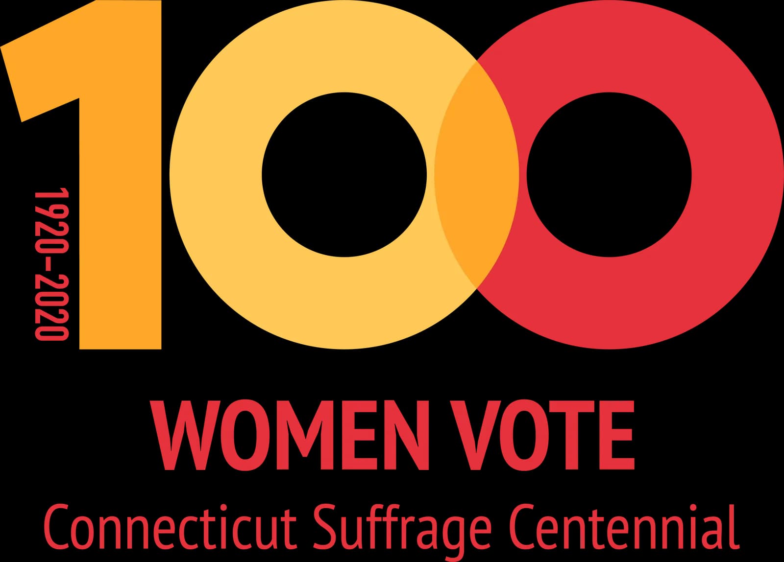 Connecticut Suffrage Centennial 1920-2020 commemorative logo